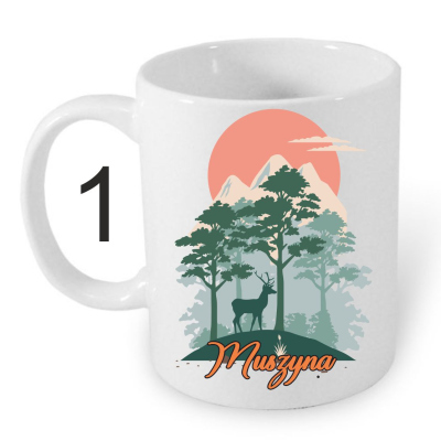 kubek, biały, ceramiczny, z nadrukiem, pamiątka, kubek 330ml,