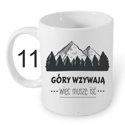 kubek, biały, ceramiczny, z nadrukiem, pamiątka, kubek 330ml,