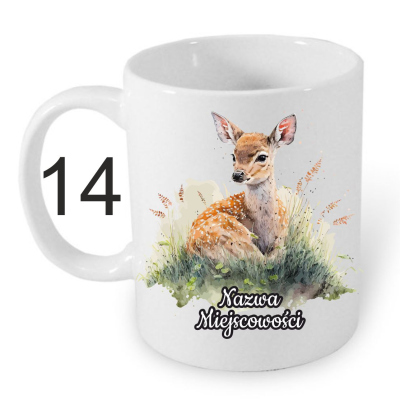 kubek, biały, ceramiczny, z nadrukiem, pamiątka, kubek 330ml,