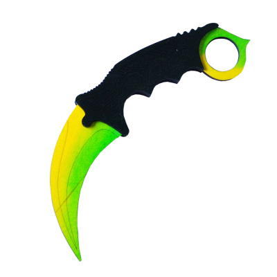 Nóż drewniany karambit tęczowy CS:GO