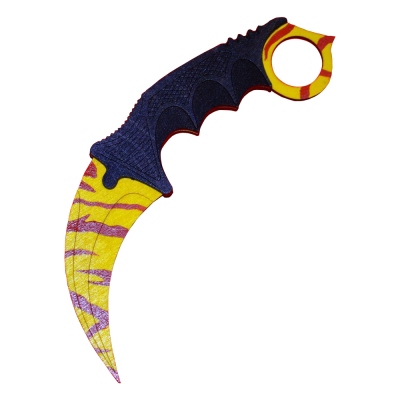 Nóż drewniany karambit tygrysi kieł CS:GO