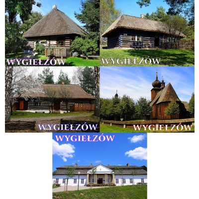 Pamiątka magnes widokówka laminowana