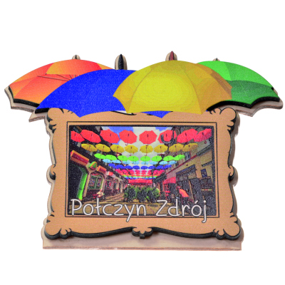 magnes, parasol, widok, pamiątka