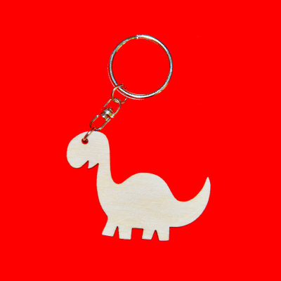 Drewniany breloczek do decoupage dino