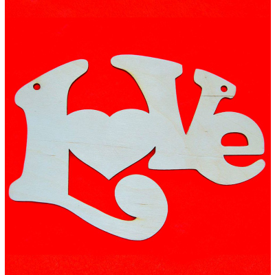 Zawieszka duża VD01 NAPIS LOVE