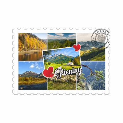 magnes, pamiątka, żubr, Białowieża, Bieszczady, wilk, na lodówkę, znaczek