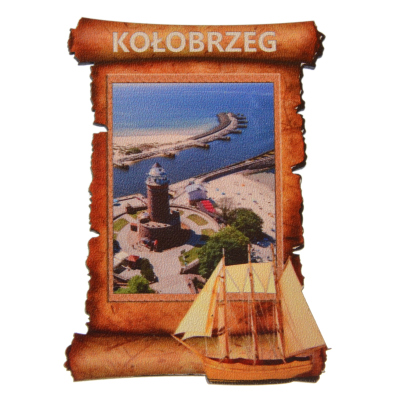 magnes, widoczek, zwój, papier, statek, list,