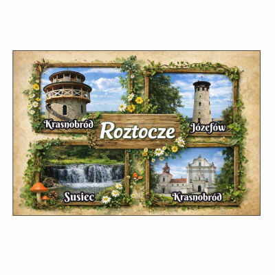 magnes, pamiątka, na lodówkę, białowieża, liść, jeleń, susiec