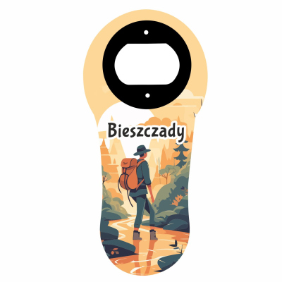 otwieracz, do butelek, pamiątka, magnes, bieszczady
