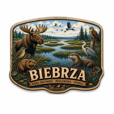 magnes Biebrza, łoś, pamiątka Biebrza, Biebrzański Park Narodowy, Podlasie