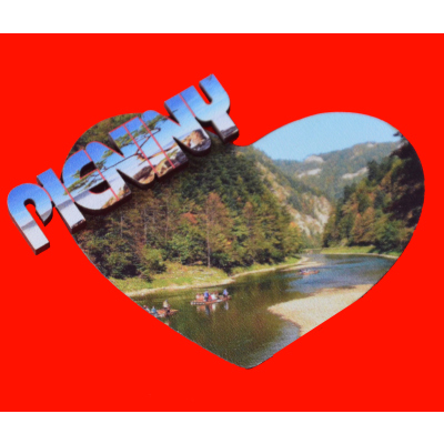 Magnes Pieniny w kształcie serca - Mix wzorów