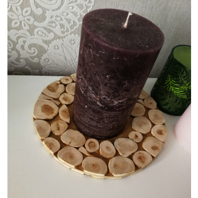 podstawka podkładka pod kubek drewniane