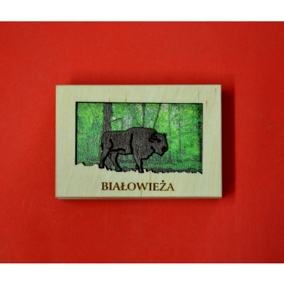 Szkatułka ŻUBR malowany