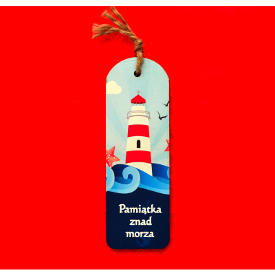 zakładka do książki, pamiątka, morze
